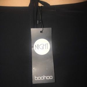 Black boohoo dress